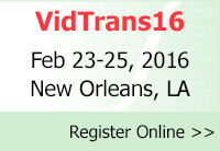 Register now to attend VidTrans16 - Annual Technical Conference and Exposition